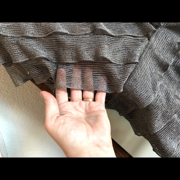 Studio M • Metallic Ruffle Top - Picture 7 of 8